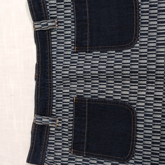 Madewell denim skirt, mini, pockets zipper design, women's 26 - Picture 3 of 12